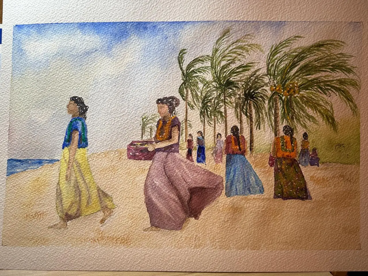 Huipil tejido por artesanas